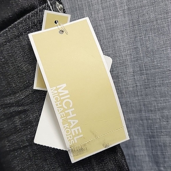 Michael Kors NWT black stretch denim JEANS MSRP $99 rhinestones women's SZ 12 - Picture 4 of 9